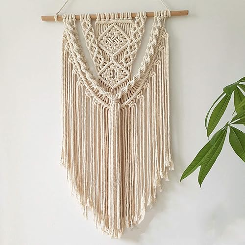 Miniatura 6 de Cuerda de macramé de algodón natural de 328 pies, 4 hebras, cuerda de algodón natural no teñida para colgar en la pared, colgador de plantas,