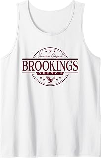 Brookings Oregon - Brookings OR Label Tank Top