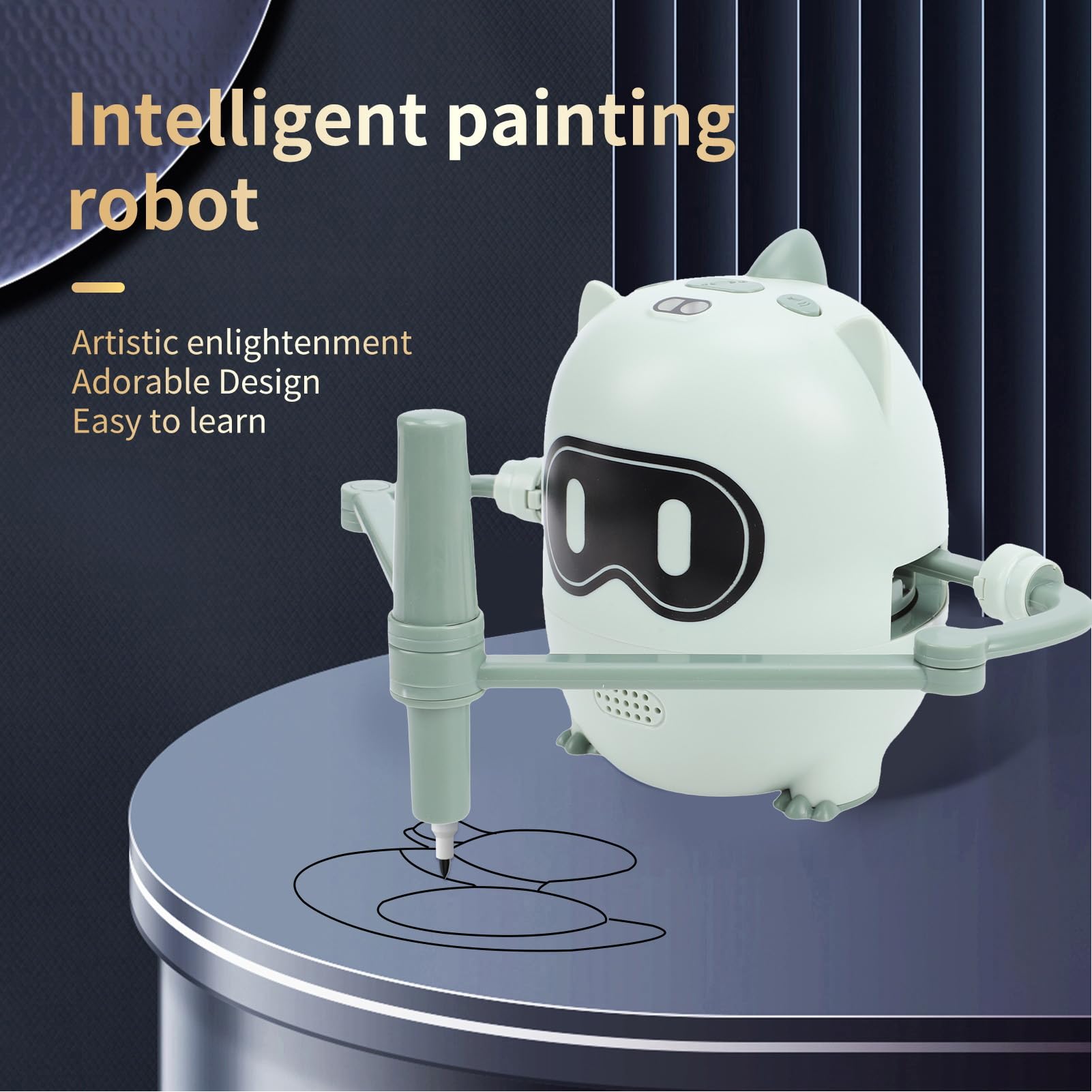 Robot de Dibujo para Niños, Pintor Automático Interactivo con 100