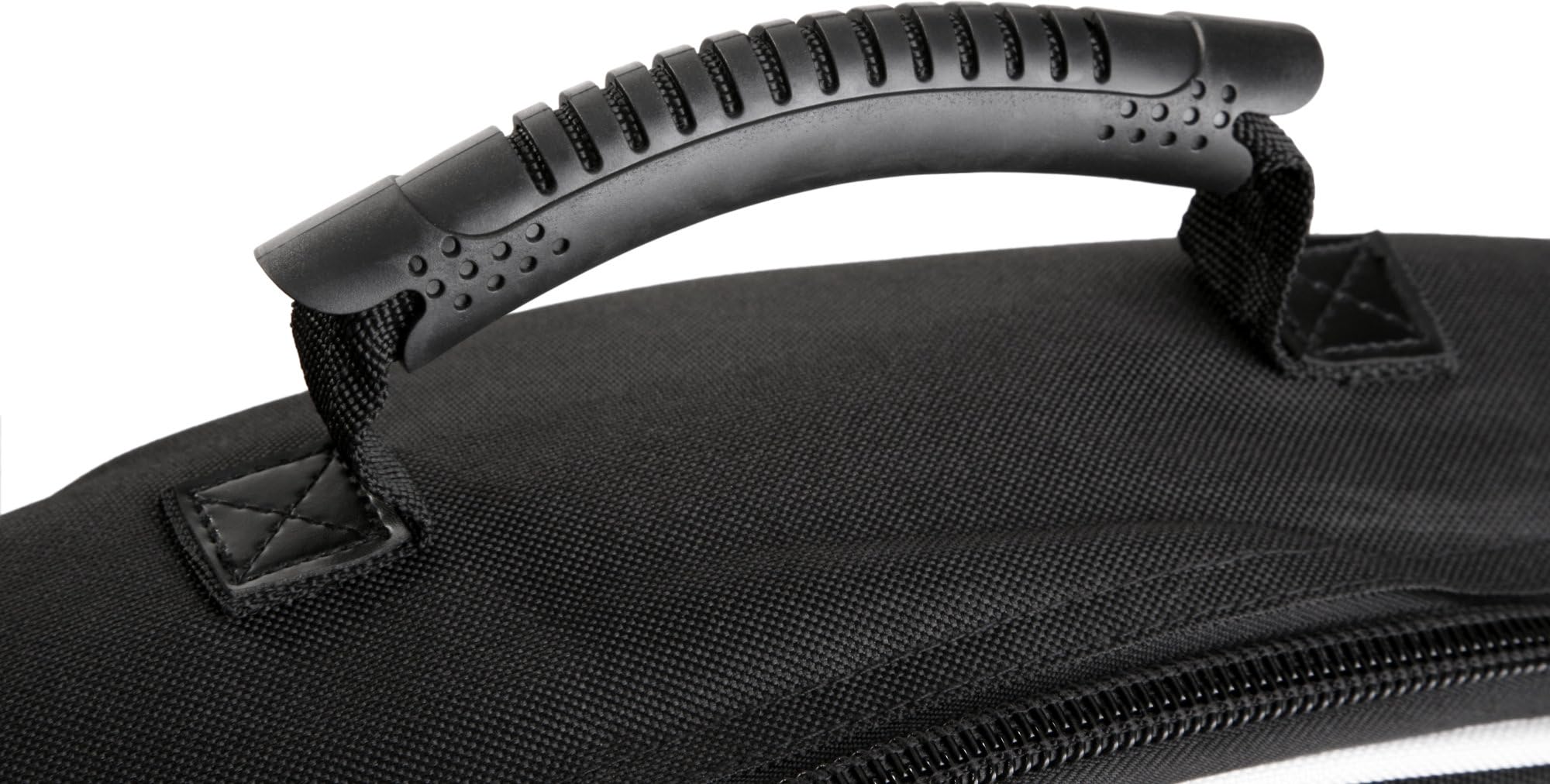 ROCKTILE 4/4 E-Basstasche Gigbag gepolstert mit Rucksackgarnitur Schwarz