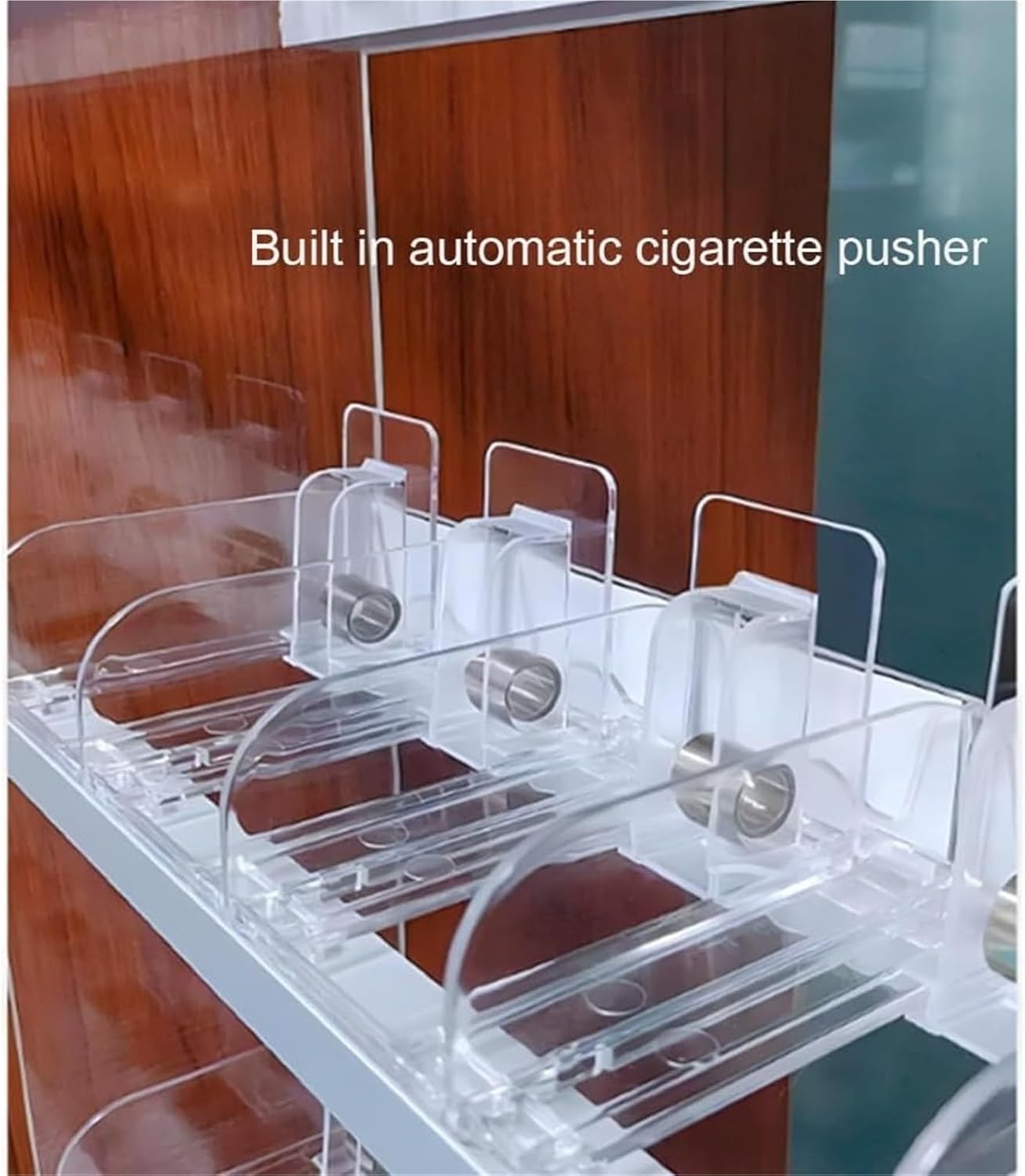 Cigarette Display Holder, Rectangular Cigarette Case Holder Acrylic Automatic Cigarette Pushers(44x27x50cm)