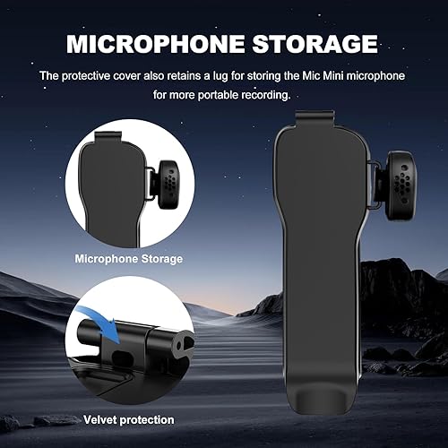 Miniatura 3 de Funda protectora de pantalla de cardán para DJI Osmo Pocket 3, funda rígida para lente con forro suave, incluye pantalla antirreflectante AR y