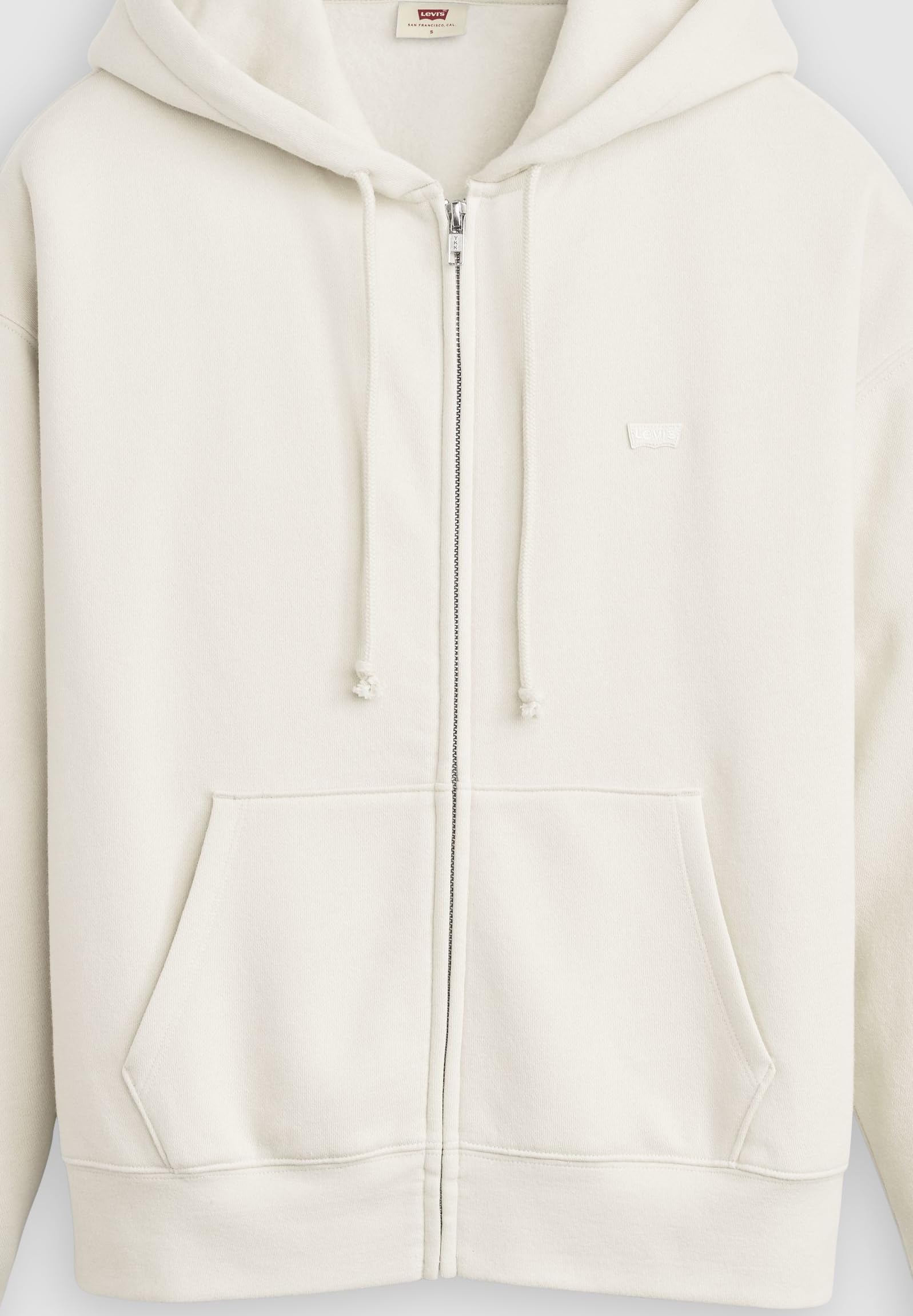 Levi's Everyday Zip Hoodie Sugar Swizzle Fleece, Sugar Swizzle, S