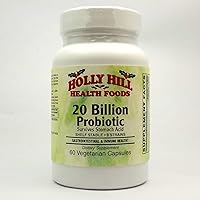 Vista 1 de Holly Hill Health Foods Probiótico de 20 mil millones de UFC, 60 cápsulas vegetarianas