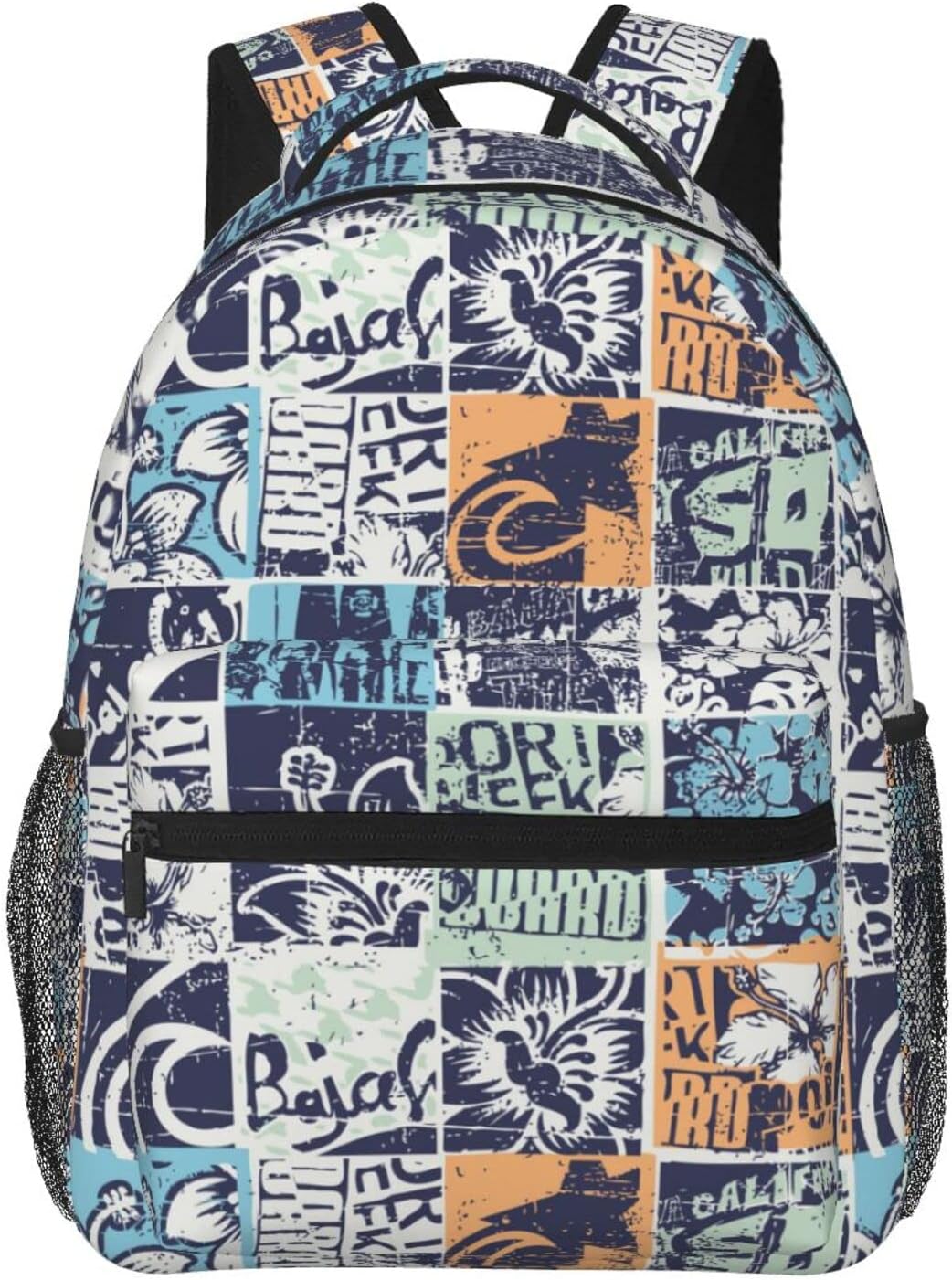 ASYG Hawaii Style Backpack Hawaiian Tribal Element Laptop Backpack Hawaii Tablet Bag Beach Bag Laptop Bag