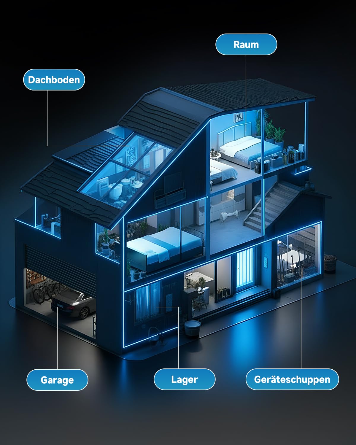 Hon&Guan 200mm Abluftventilator 980m³/h Industrie, Badlüfter mit Rücklaufklappe, Rauchabzug Wandventilator Abluft mit EU-Stecker für Garage Werkstatt Lager Dachboden,Silber