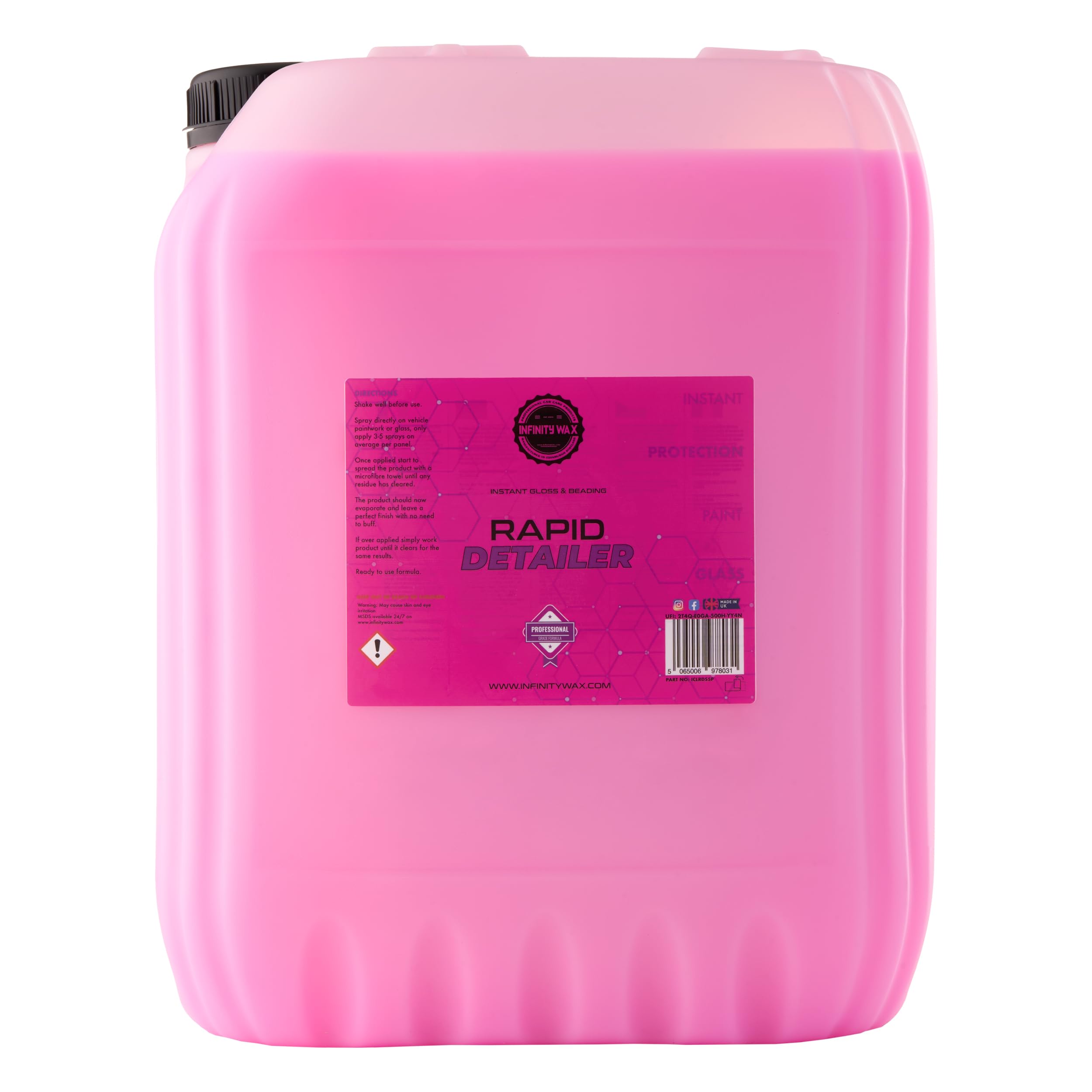 Infinity Wax Pink Rapid Detailer 20L
