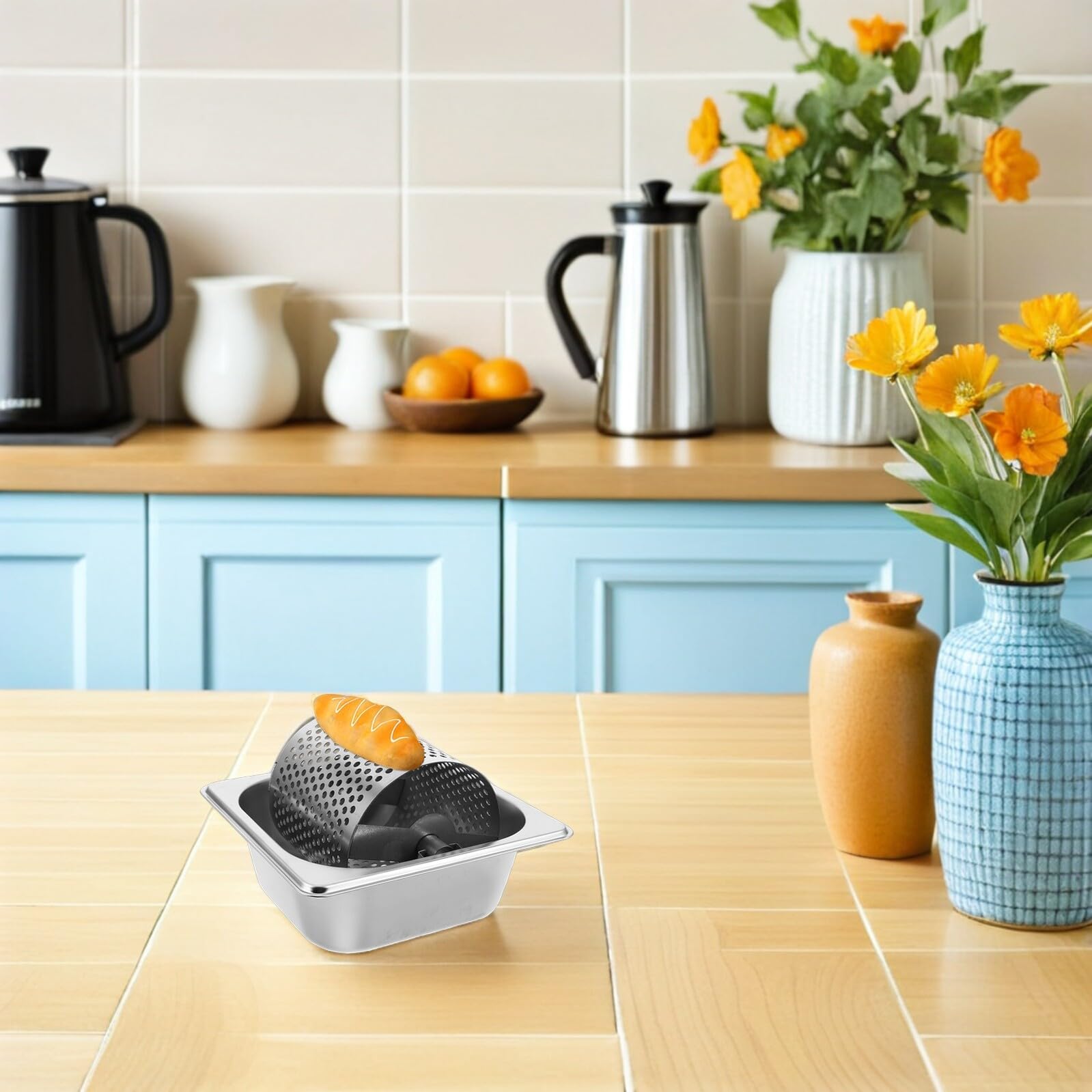 Arricciaburro Acciaio Inossidabile Design Ergonomico, Rullo Multifunzione per Crema e Dolci per Barbecue e Picnic All'aperto