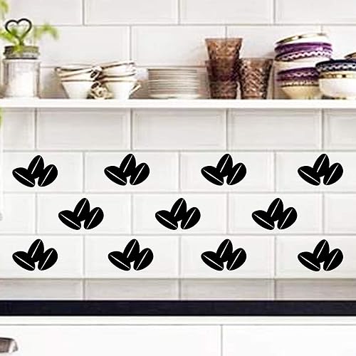 Coffee Beans Tile wall Sticker for Kitchen, Tea Cup wall art, Kitchen stickers, Restaurant wall decal, Tile Transfer for Kitchen, Tile wall stickers,
