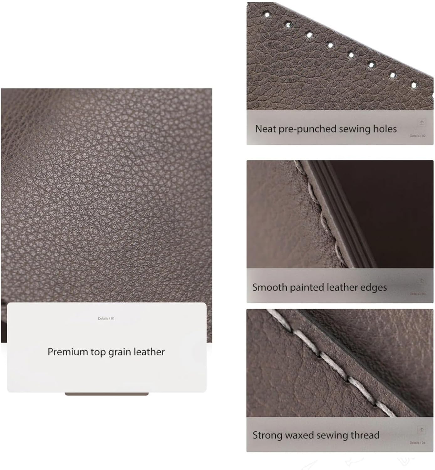 POPSEWING DIY Bag Kit Designer Bag for Women, DIY Leather Bags Kit, Handmade Kits for Mom Girlfriend Birthday Gifts (Taupe)