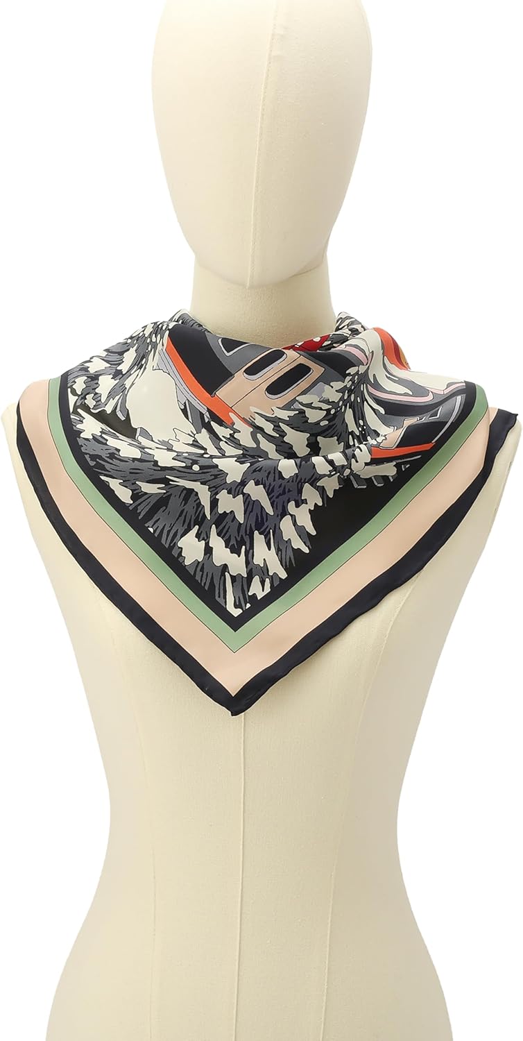 Kate Spade Womens Snow Globe Silk Square Scarf, Stylish & Lightweight Fashion Accessory - Image 5