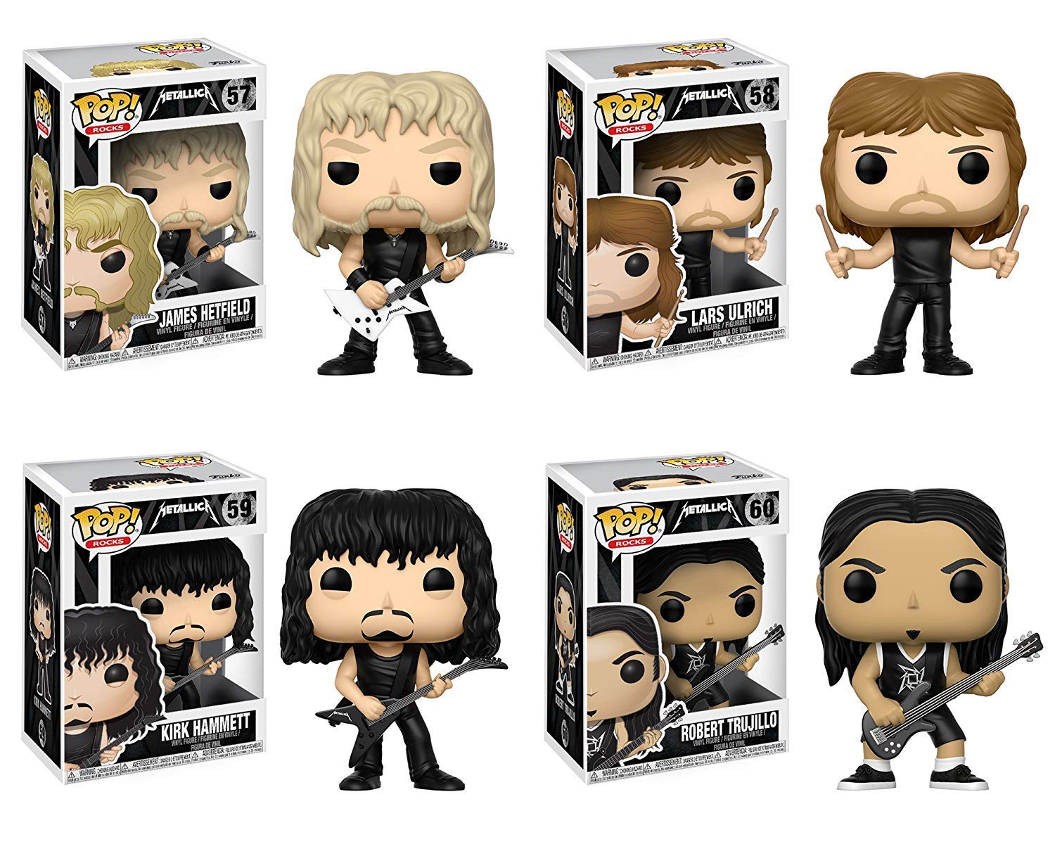 Amazon.com: Funko Music POP! Metallica James Hetfield Lars
