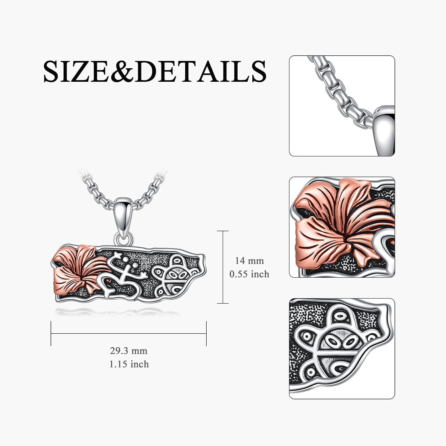 Puerto Rico Necklace 925 Sterling Silver Puerto Ricans Map Pendant Puerto Rico Coquí Frog Jewelry Gifts for Men Women