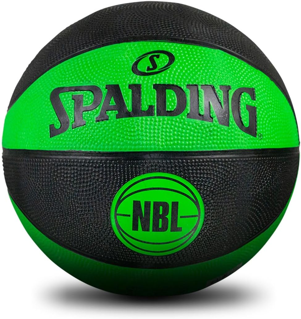 Spalding NBL Outdoor Basketball, Green & Black, Size 5