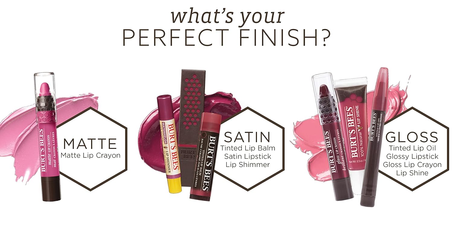 Burt's Bees 100% Natural Moisturizing Lip Shine, Whisper - 1 Tube : Lip Balms And Moisturizers : Beauty & Personal Care