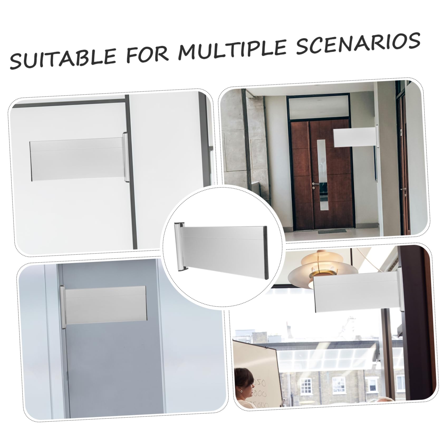 Gadpiparty 5 Placas De Identificación De Aleación De Aluminio Para Departamentos No Para Puertas De Oficina En Para Oficinas Puertas De Trabajo Placas De Identificación Para