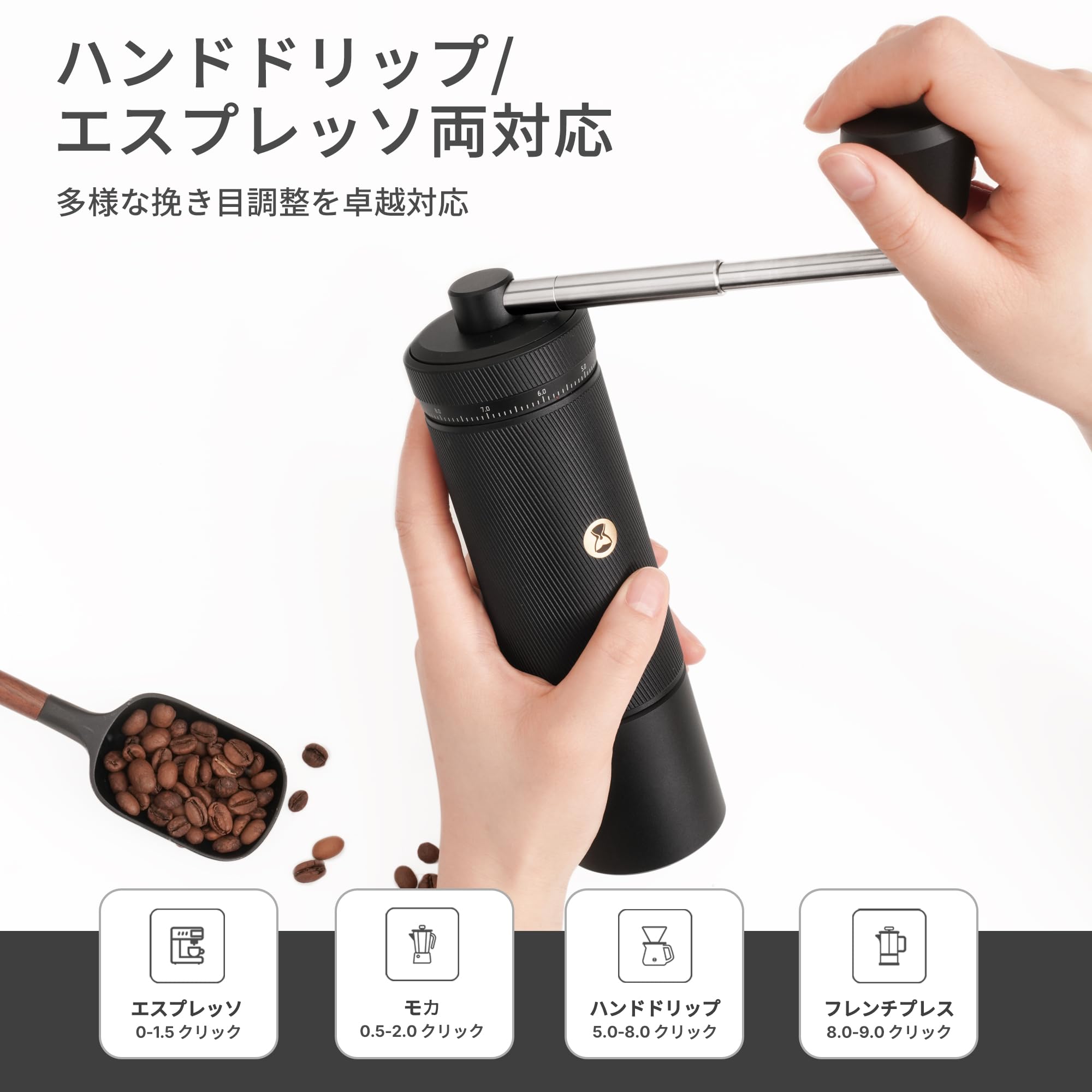 TIMEMORE Chestnut S3 手挽きコーヒーミル 30g 全金属製 TIMEMORE Chestnut S3 手挽きコーヒーミル 30g 全金属製