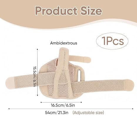 Thumb Splint for Left Right Hand - Adjustable Wrist and Thumb Support for Arthritis Pain - Support Thumb Brace for Arthritis, Tendonitis, Carpal Tunnel Pain Relief and Thumb Sprain（Beige）