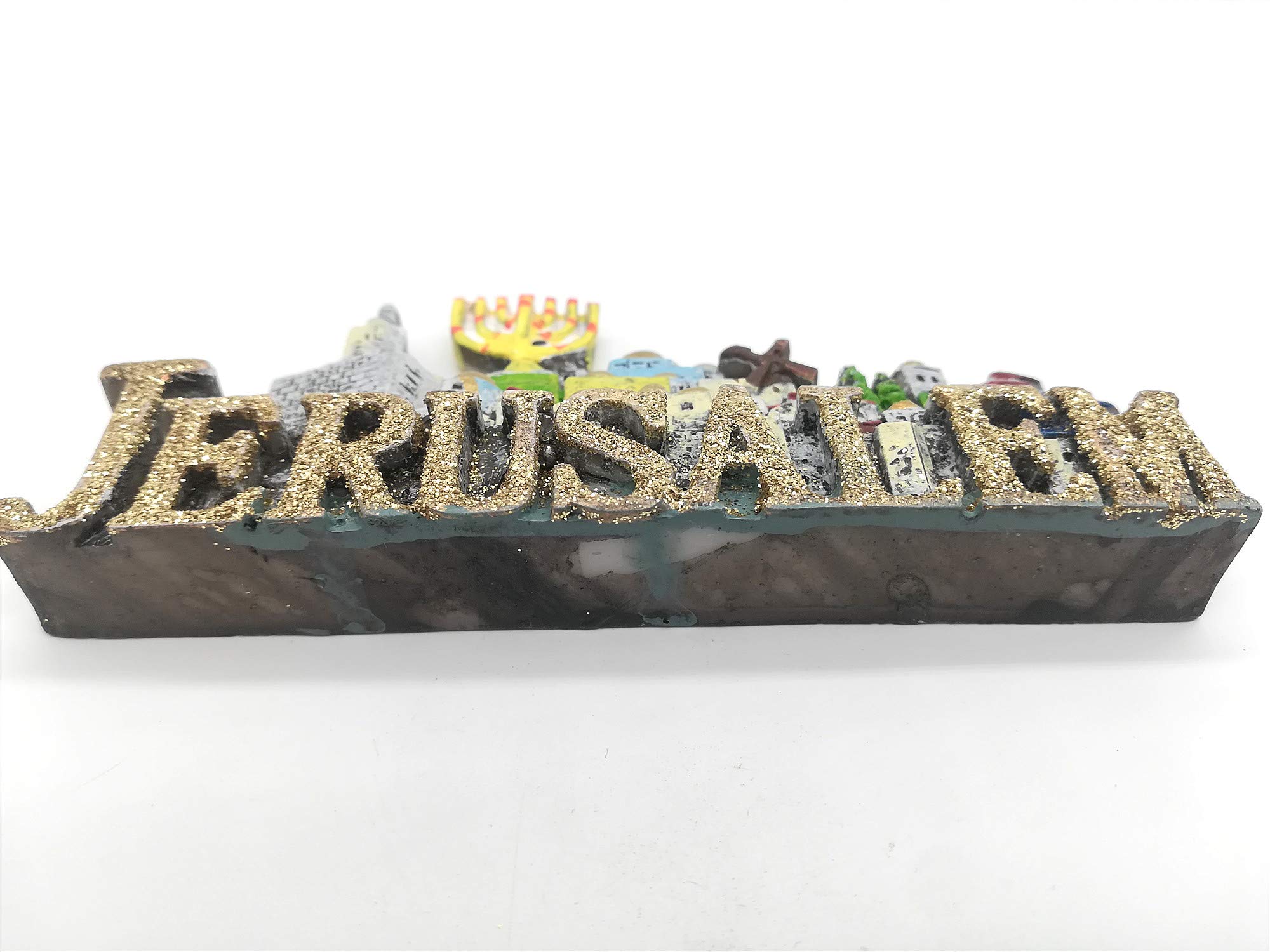 Calamita da frigorifero 3D Gerusalemme Israele, souvenir da