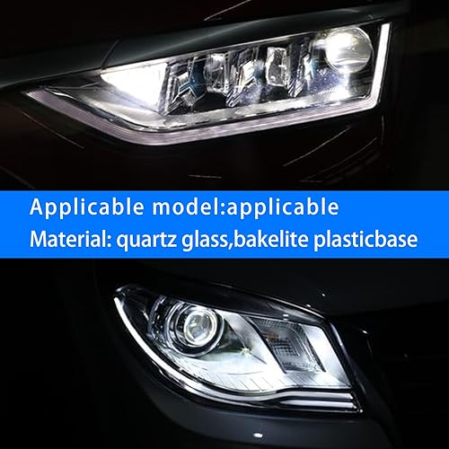 Miniatura 6 de 2 lámparas halógenas para automóvil 9006, 12 V, 100 W, P22D, lámpara antiniebla súper brillante, Plug and Play con base de plástico de baquelita,