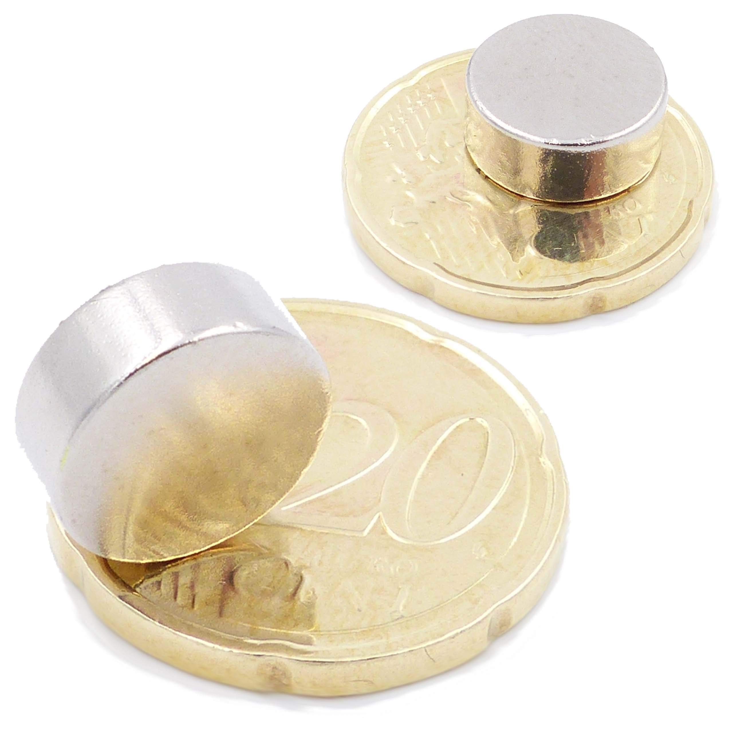 Brudazon | Set Di 60 Mini Magneti Dischi Da 8x1mm + 9x1mm + 10x1mm | Grado Magnetico N52 - Magneti In Neodimio Ultra Potenti | Magneti Per Modellismo | Piccoli Ed Extra Potenti