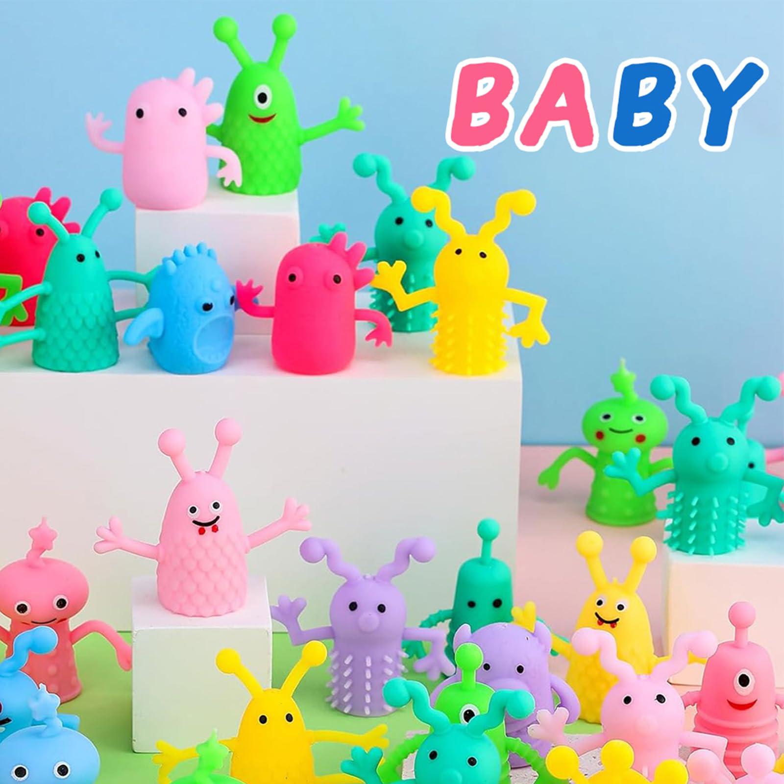 30pcs Bambole da Dito, Marionette da Dito per Mostro Occhio Marionette da Dito, Perfetto per Festival, Festa di Cosplay, Festa di Pasqua, Colore casuale