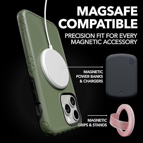 Miniatura 4 de cellhelmet Mossy Oak Bottomland Original Fortitude - Carcasa para iPhone 14 Pro Max, color verde oliva