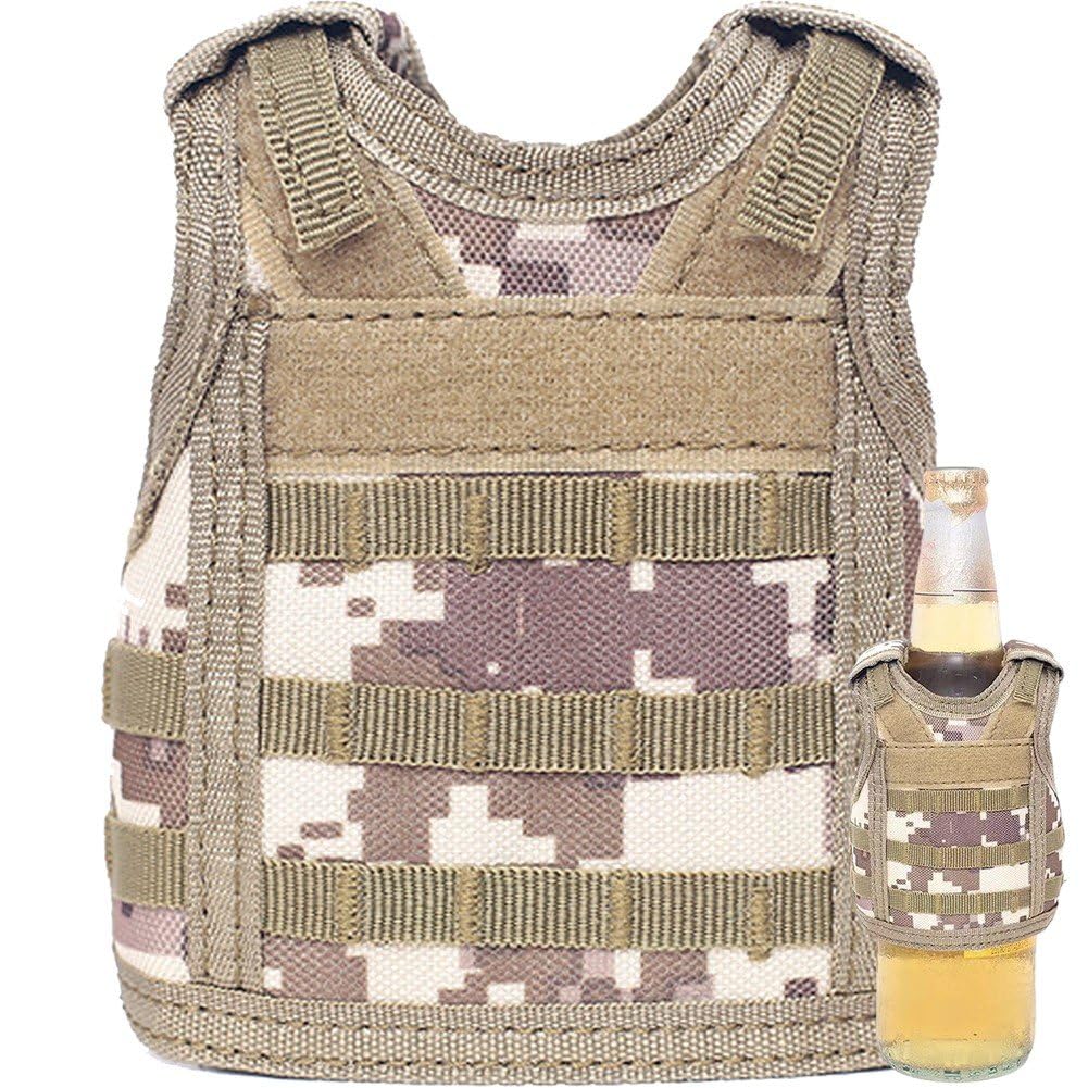 Chaleco Enfriador De Cerveza Molle, Chaleco Ajustable para Botellas De Bebidas, Soporte Enfriador De Bebidas para Latas O Botellas, Decoración