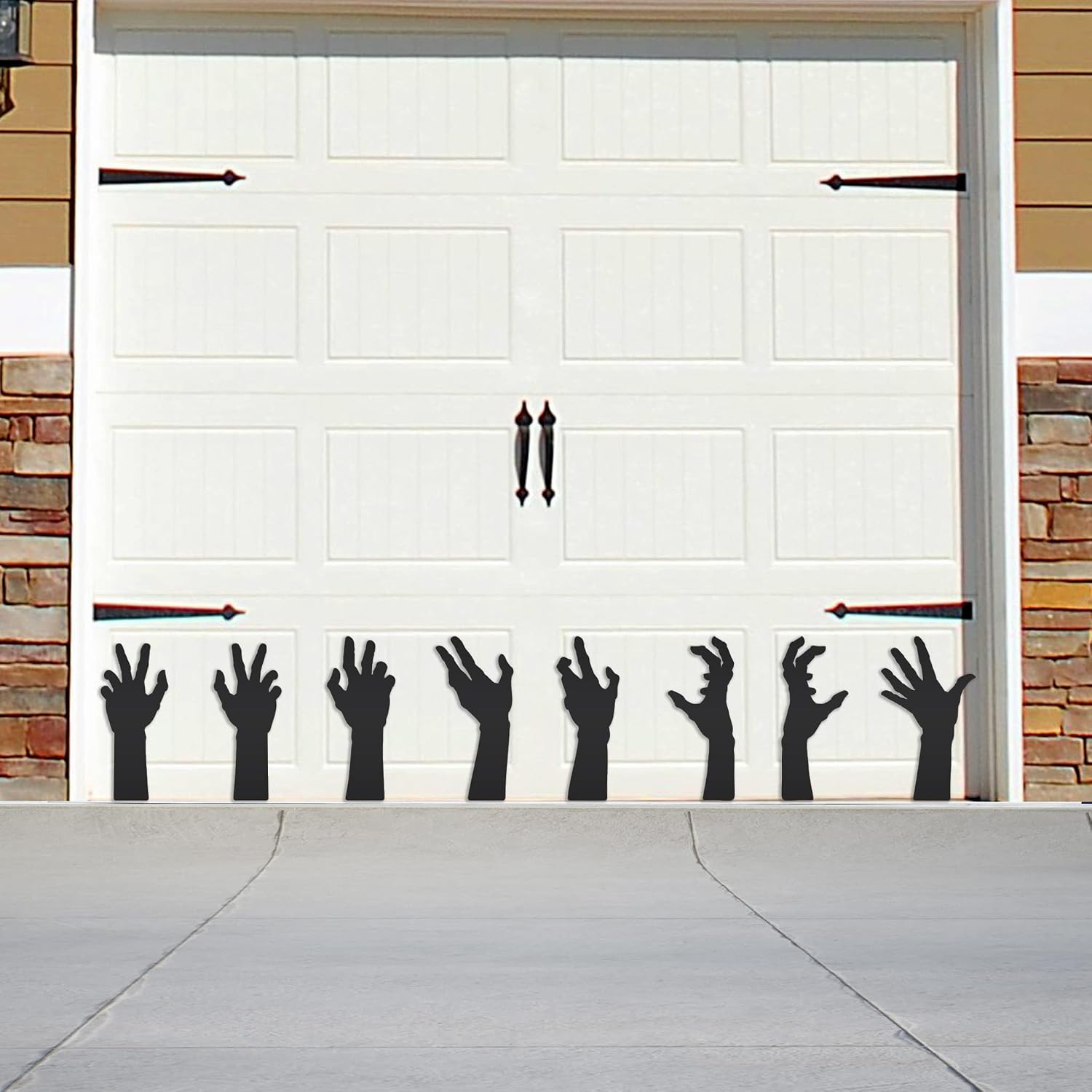 VictoryStore Large Monster Hand Garage Door Magnets: 8 Piece Halloween Zombie Garage Door Magnets, Indoor or Outdoor Halloween Magnets