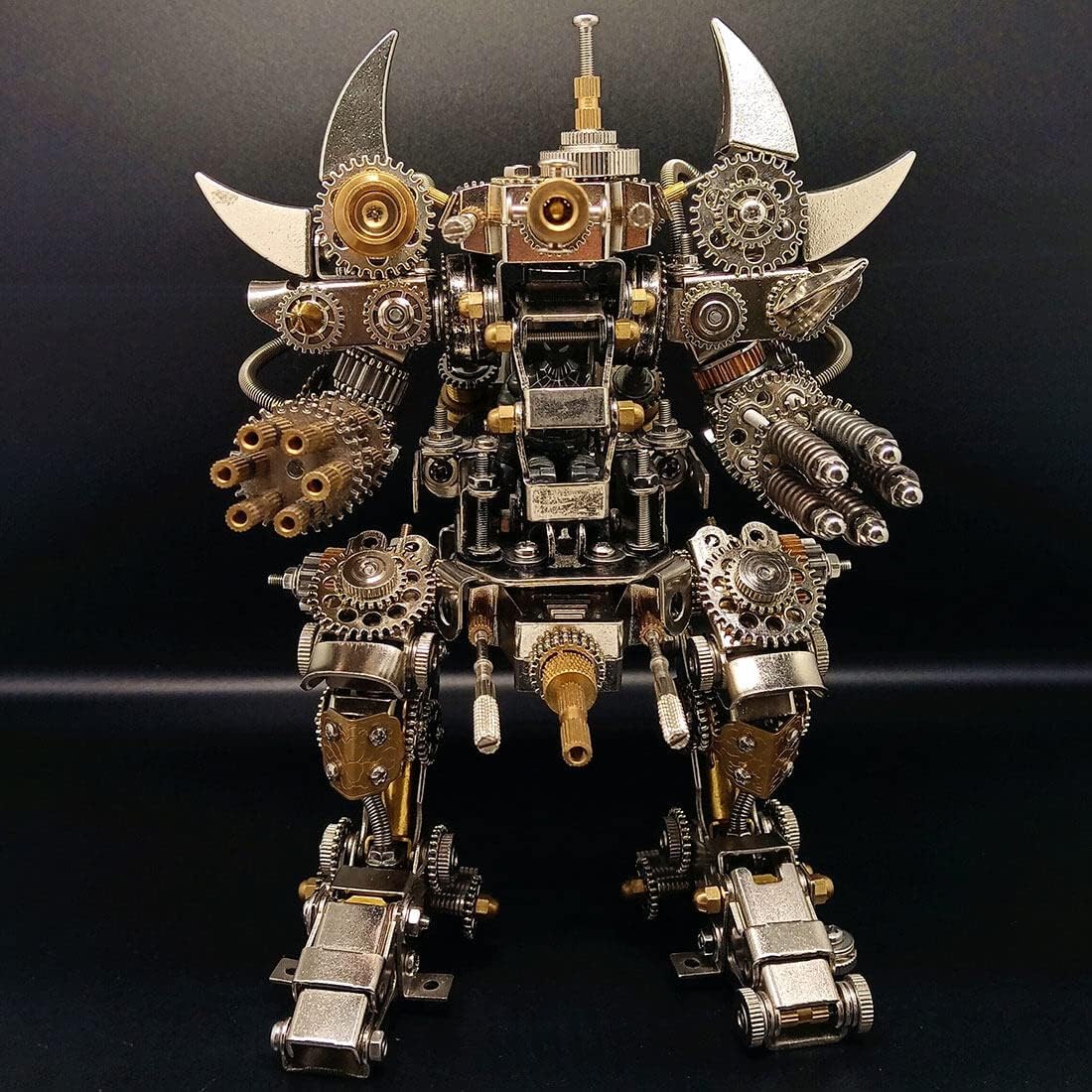 3D Metal Puzzle Mecha Model Kit, Mechanical Steampunk 3D Metal Handmade Crafts Toys, Jigsaw Puzzle Crafts DIY Assembly Kits for Teens & Adult