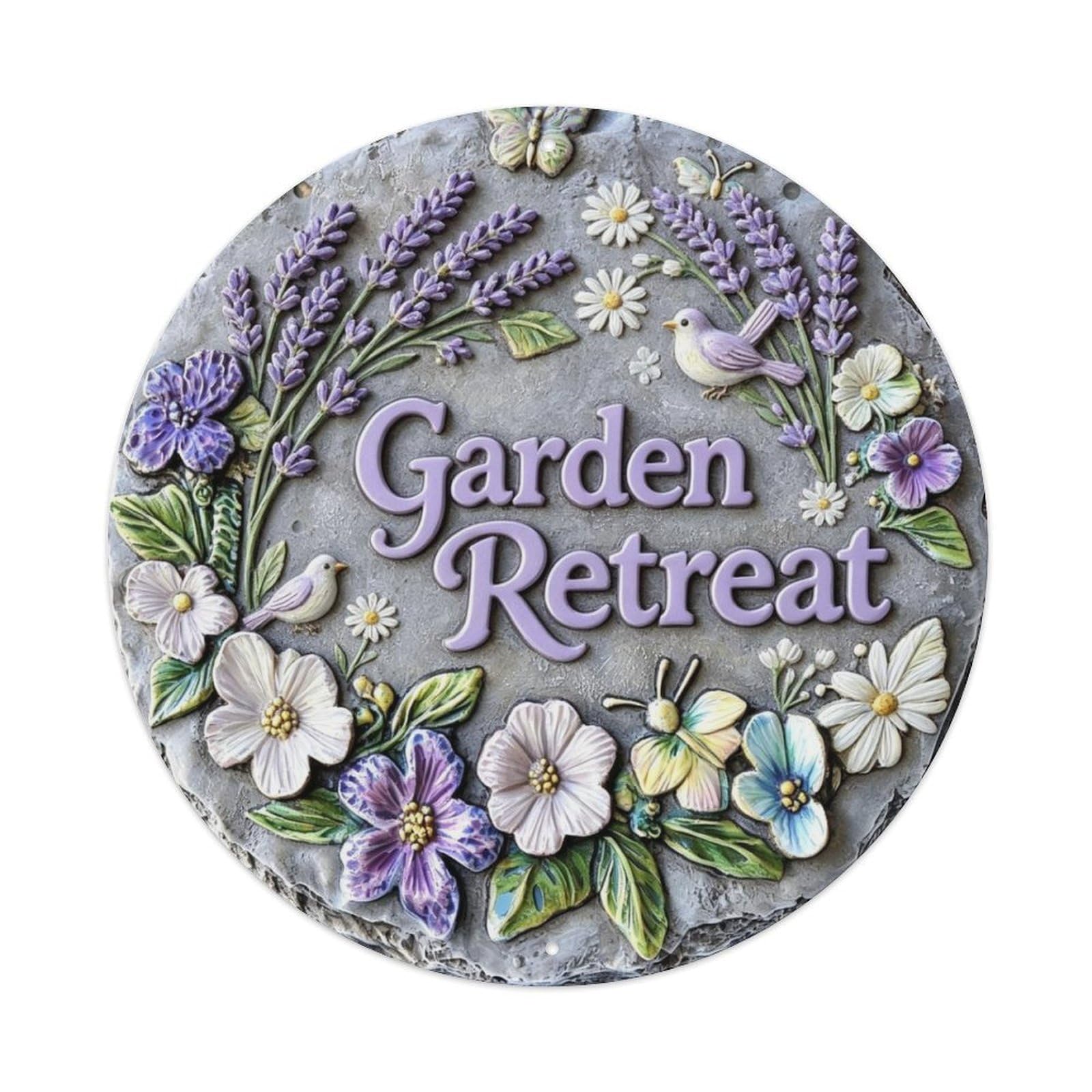 Garden Retreat Metal Tin Sign Plaque
