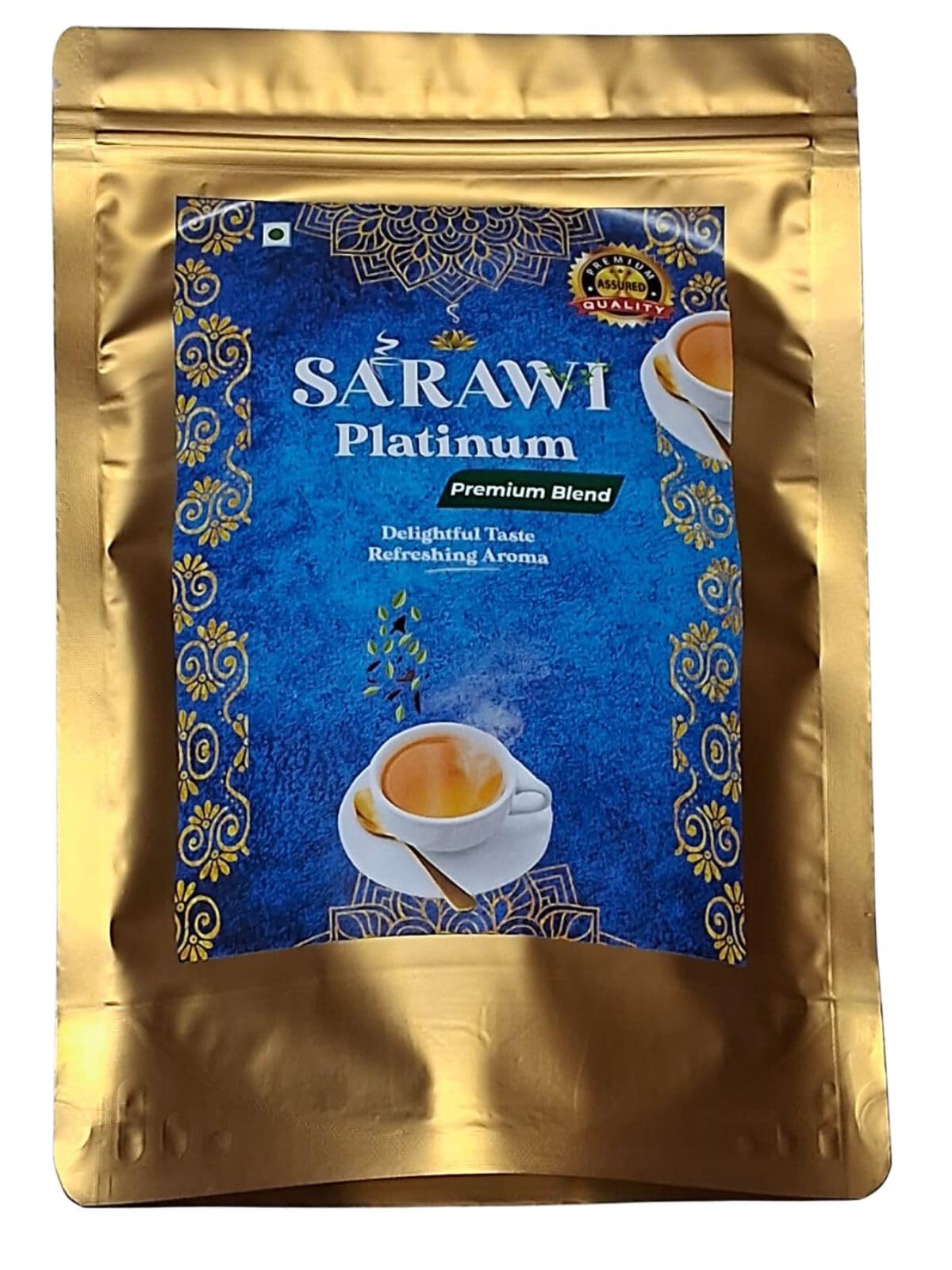 SARAWI Platinum Premium CTC Tea | with Gently Rolled Aromatic Leaves | Rich and Flavourful TEA with exquisite taste | Black CTC Tea 500 g