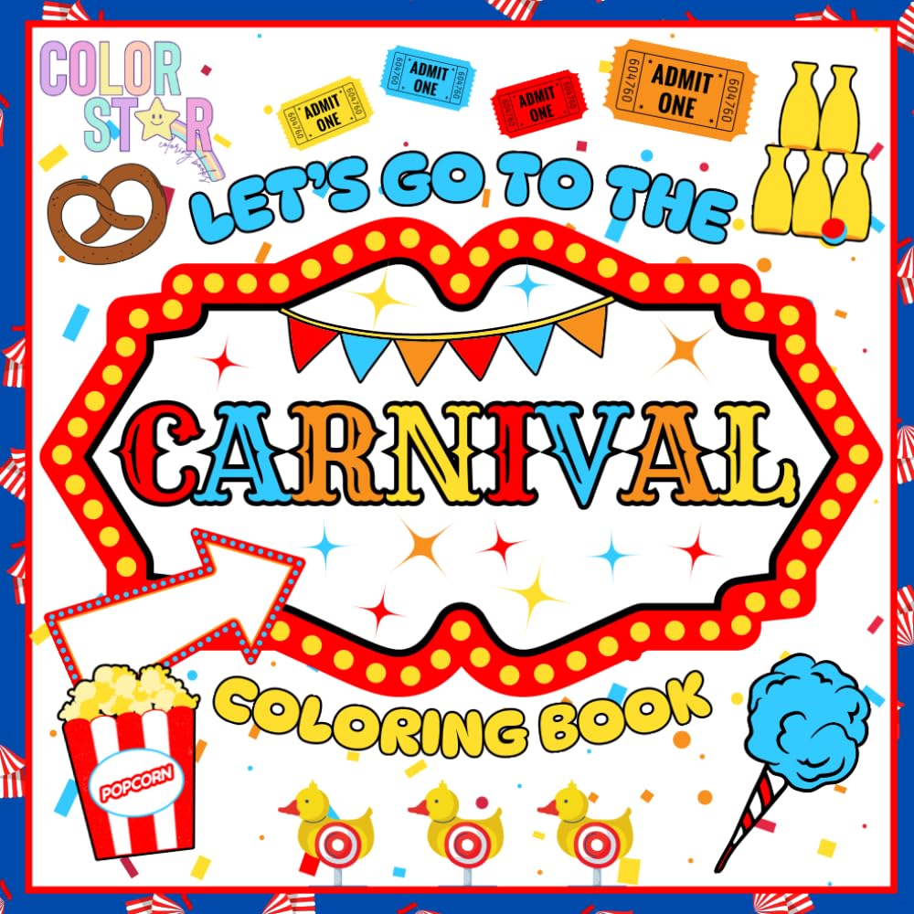 Let's Go To The Carnival Coloring Book