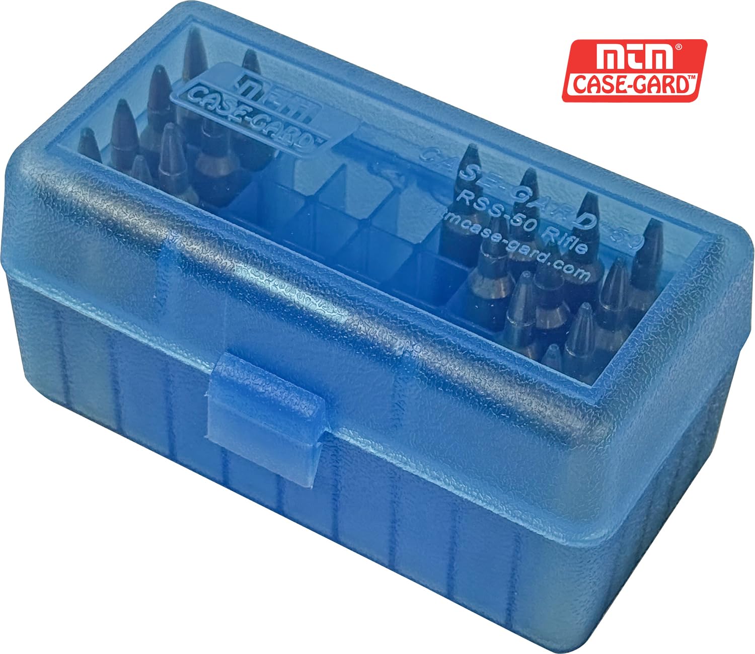 MTM 50 Round Flip-Top Rifle Ammo Box .22-250 to 7.62 X 39