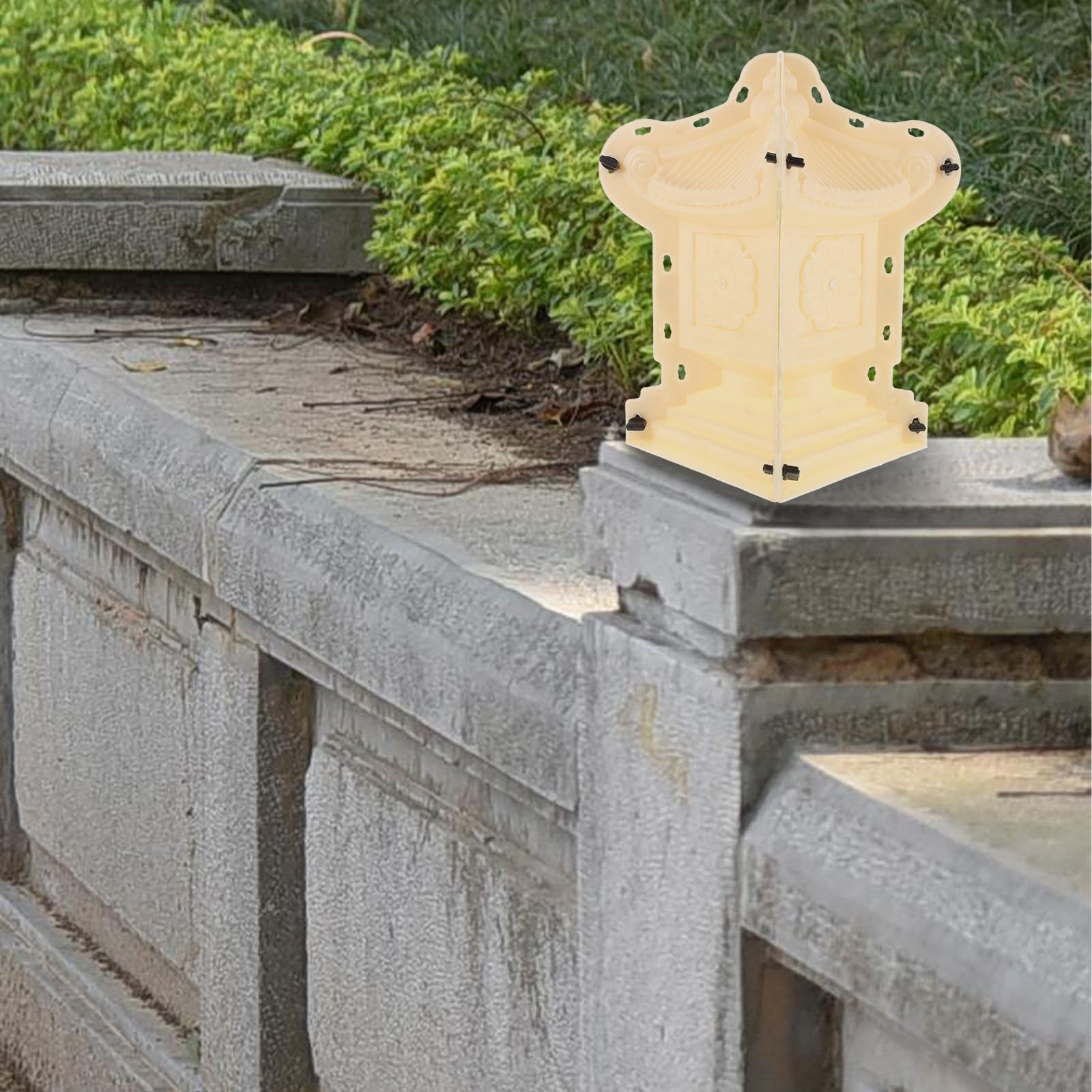Molde Hormigón para Columna Romana, de Plástico, Valla de Jardín