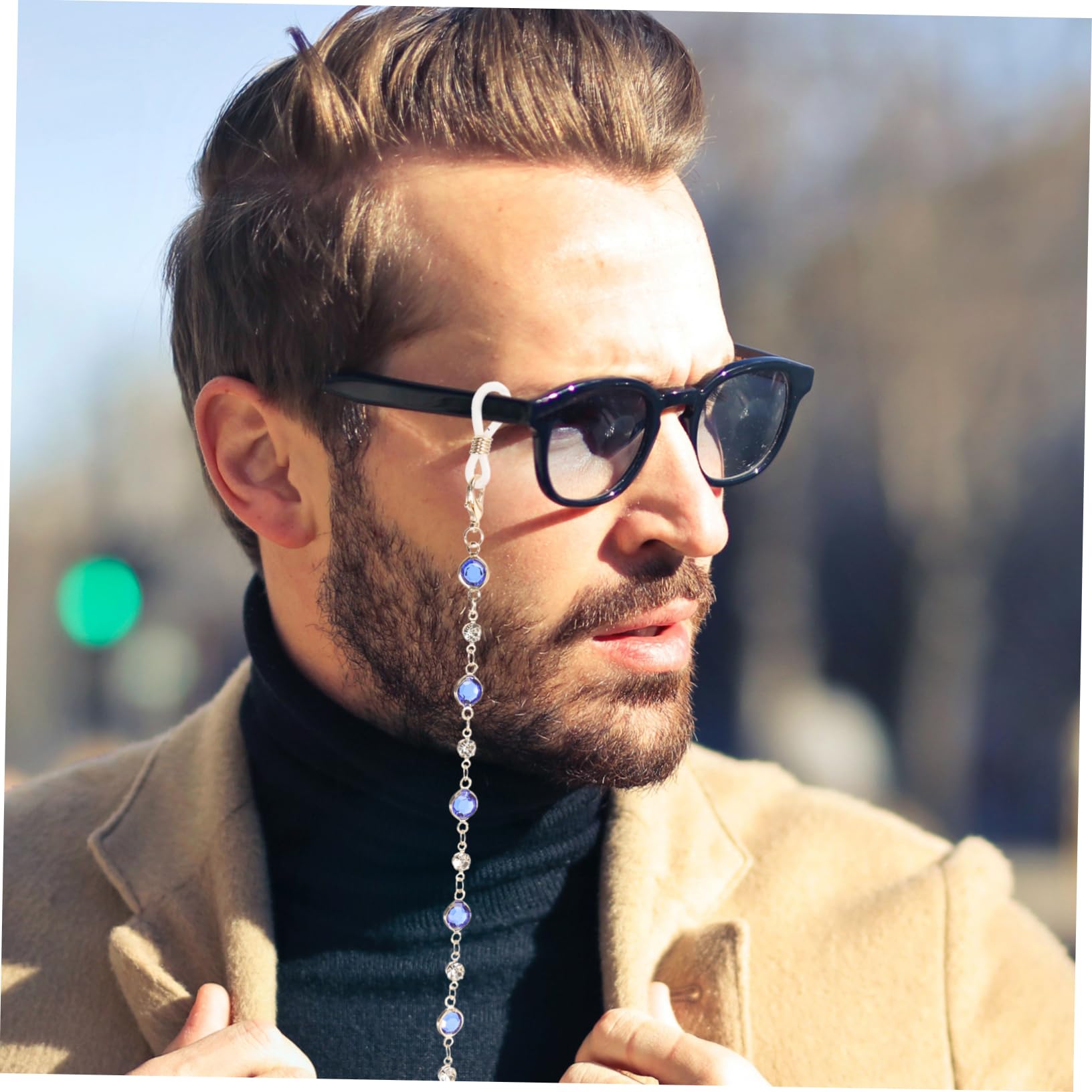 Homoyoyo Cadena De Gafas Correas Para Gafas Accesorios Para Gafas Sol Cadena De Anteojos Con Cuentas Conformado Correas De Gafas De Mujer Aleación
