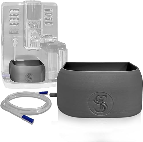 S I Sistema de captura de descalcificación para máquina de café expreso con tubo de drenaje ajustable, compatible con Gaggia Accademia,