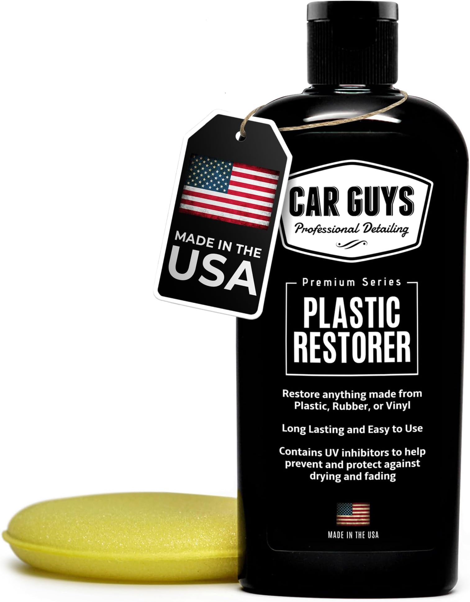 Plastic Restorer - The Ultimate Solution for Bringing Rubber, Vinyl and Plastic Back to Life! - 8 oz Kit