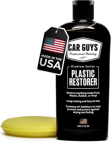 CAR GUYS Plastic Restorer Kit with Foam Applicator, 8 oz