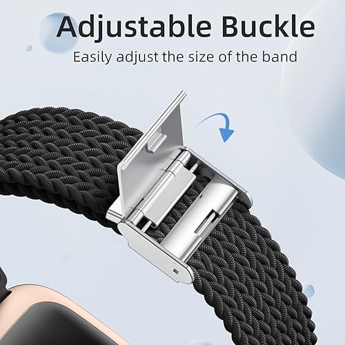 Miniatura 3 de IMIVIO Bandas compatibles con reloj Fitbit Versa 2 para mujeres y hombres, pulsera deportiva elástica trenzada para reloj inteligente Fitbit Versa