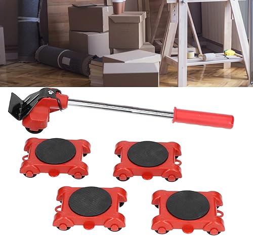 Miniatura 6 de ViaGasaFamido Elevador de muebles con 4 deslizadores de rodillos Juego de herramientas de elevación de altura ajustable para mover sofá refrigerador
