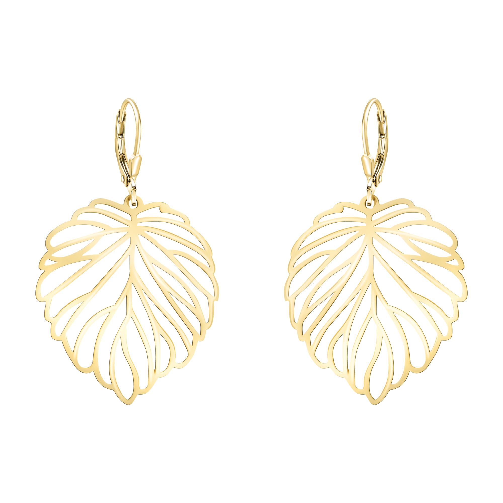 SOFIA MILANI - Boucles D'Oreilles Pour Femme En Argent 925 - Plaqué Or - Boucles D'Oreille Pendantes En Forme Du Soleil De Cercle - E1864