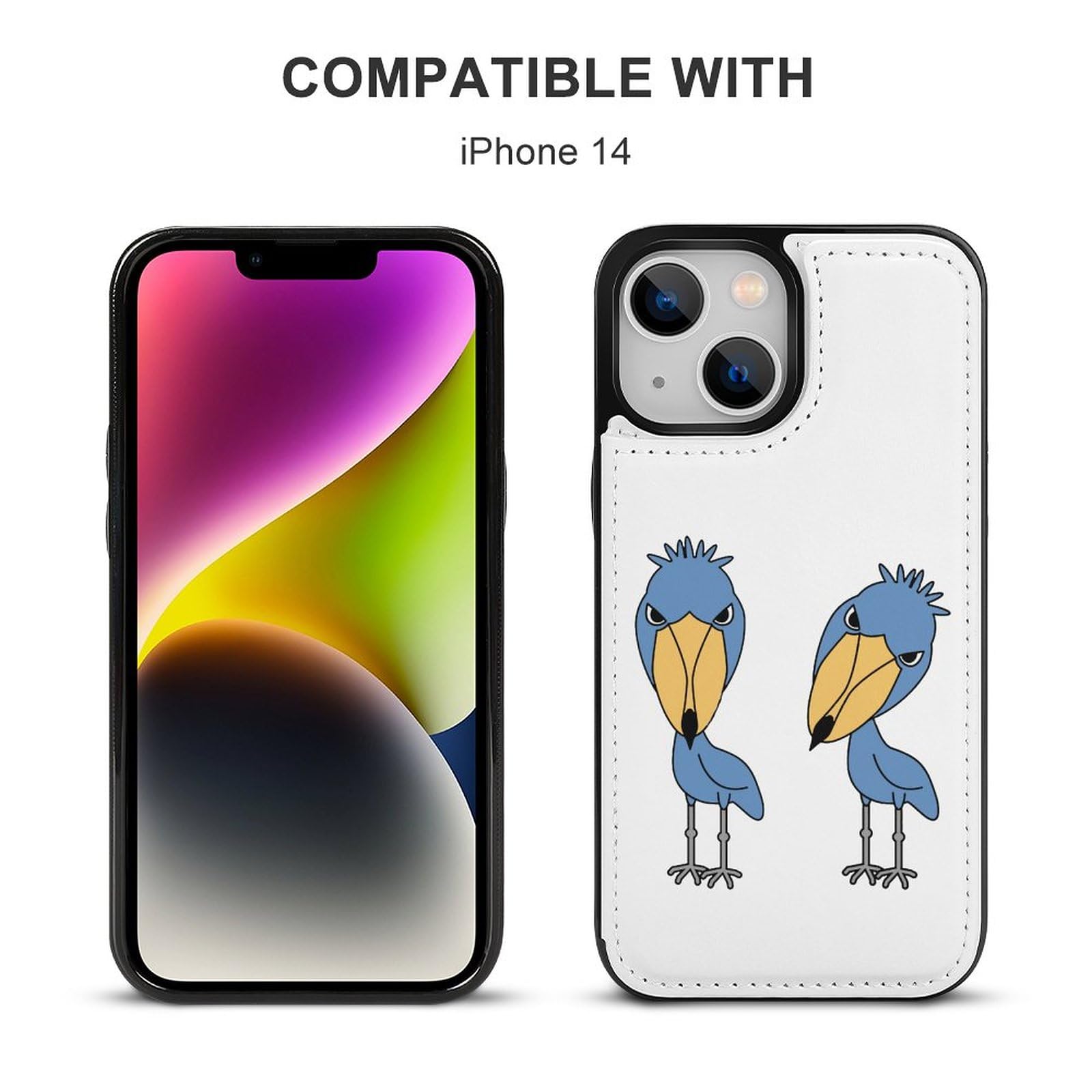 Amazon.co.jp: iPhone 14 ケース 手帳型 ハシビロコウ iPhone 14