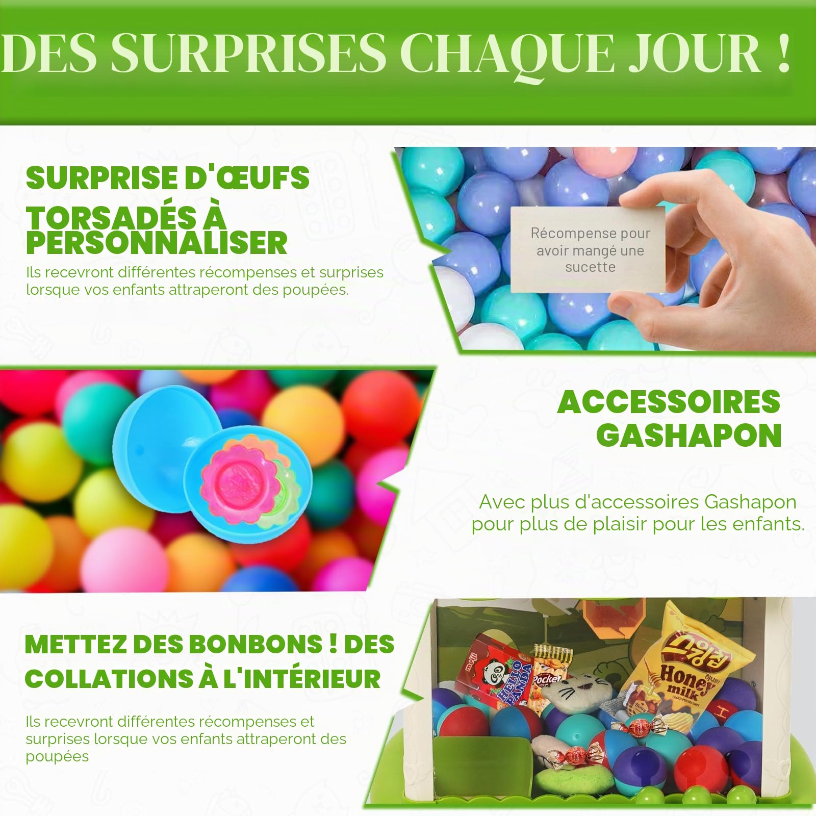 Machines à Pinces pour Enfants,Machine à Griffes avec pièce de Monnaie,,Mini Machine à Griffes Enfant Distributeur de Bonbons Cadeaux d'anniversaire De Noël pour Garçons et Filles de 3 Ans