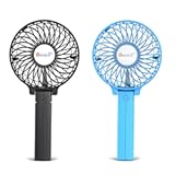 Portable Handheld Fan, Travel & Camping Essentials Small Desk Fans, Mini Personal Accessories with USB Rechargeable Battery Operated Cooling Electric for Office Room Household