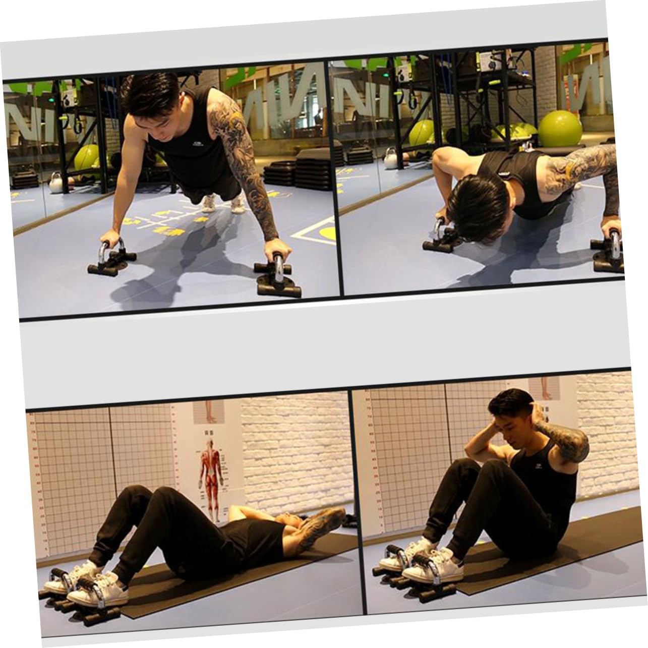 Push up Stand Gym c Handle Bar Home Weight Clips for Dumbbells Barbell Pull down Bar Pull up Bar Wall