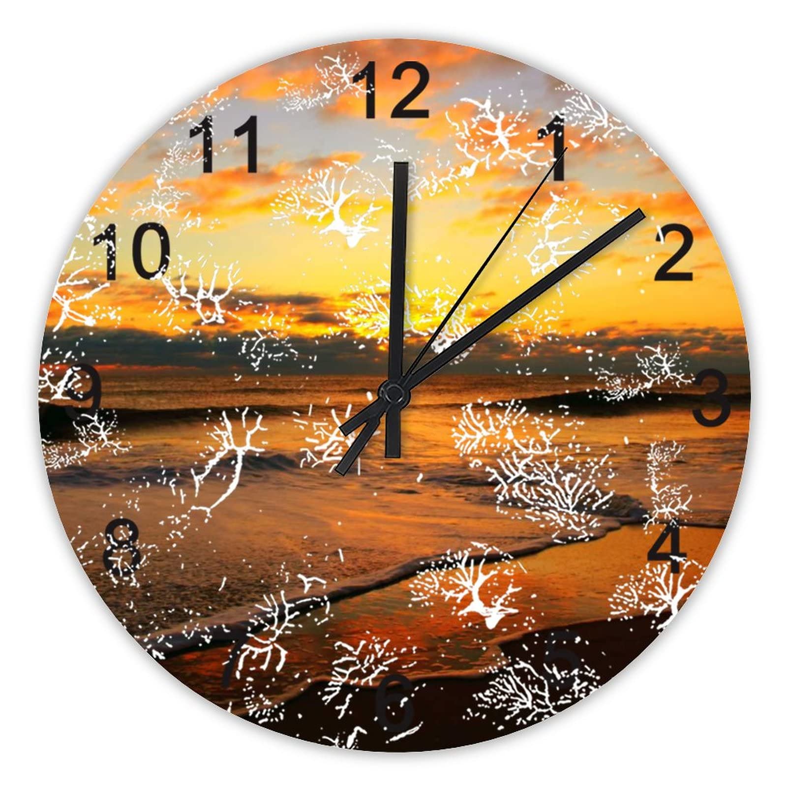 Horloge murale silencieuse pour retrouver le sommeil sans tic-tac dans la chambre