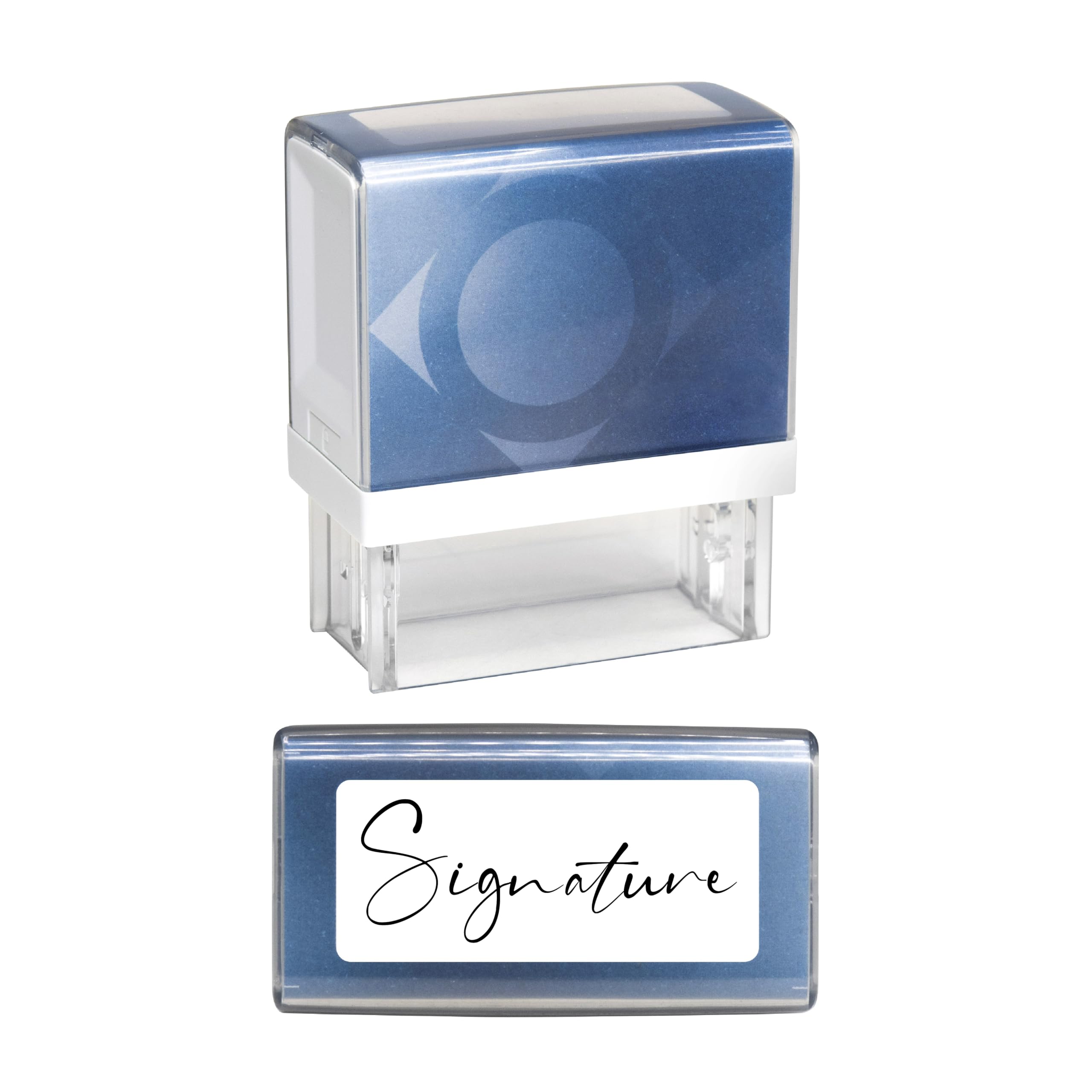 Obsesso Black Personalised Self-Inking Signature Stamp - Upload Your Signature - 48Mm X 18Mm - Custom Stamp