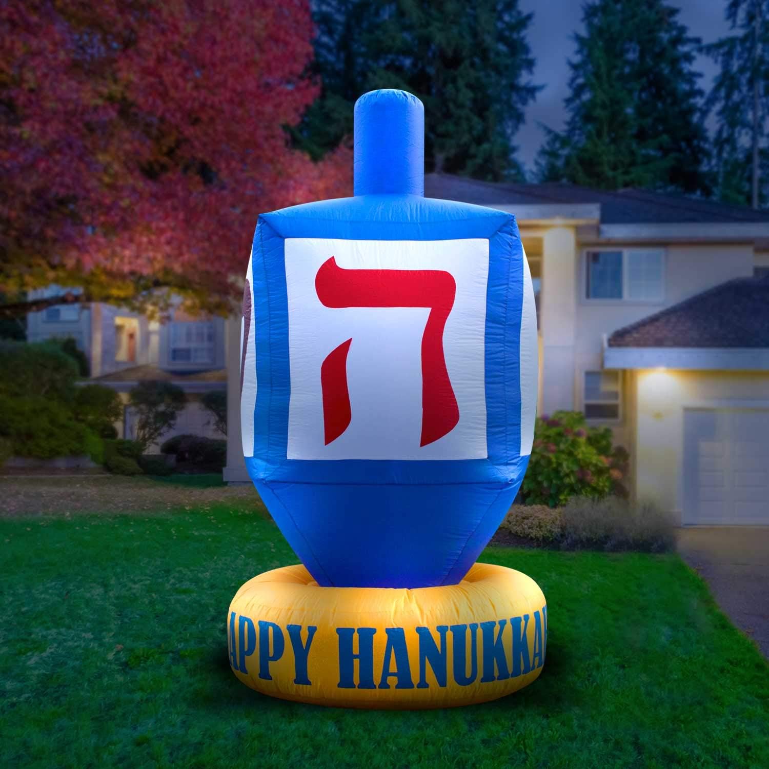 Holidayana Hanukkah Dreidel Inflatable Decoration 8ft