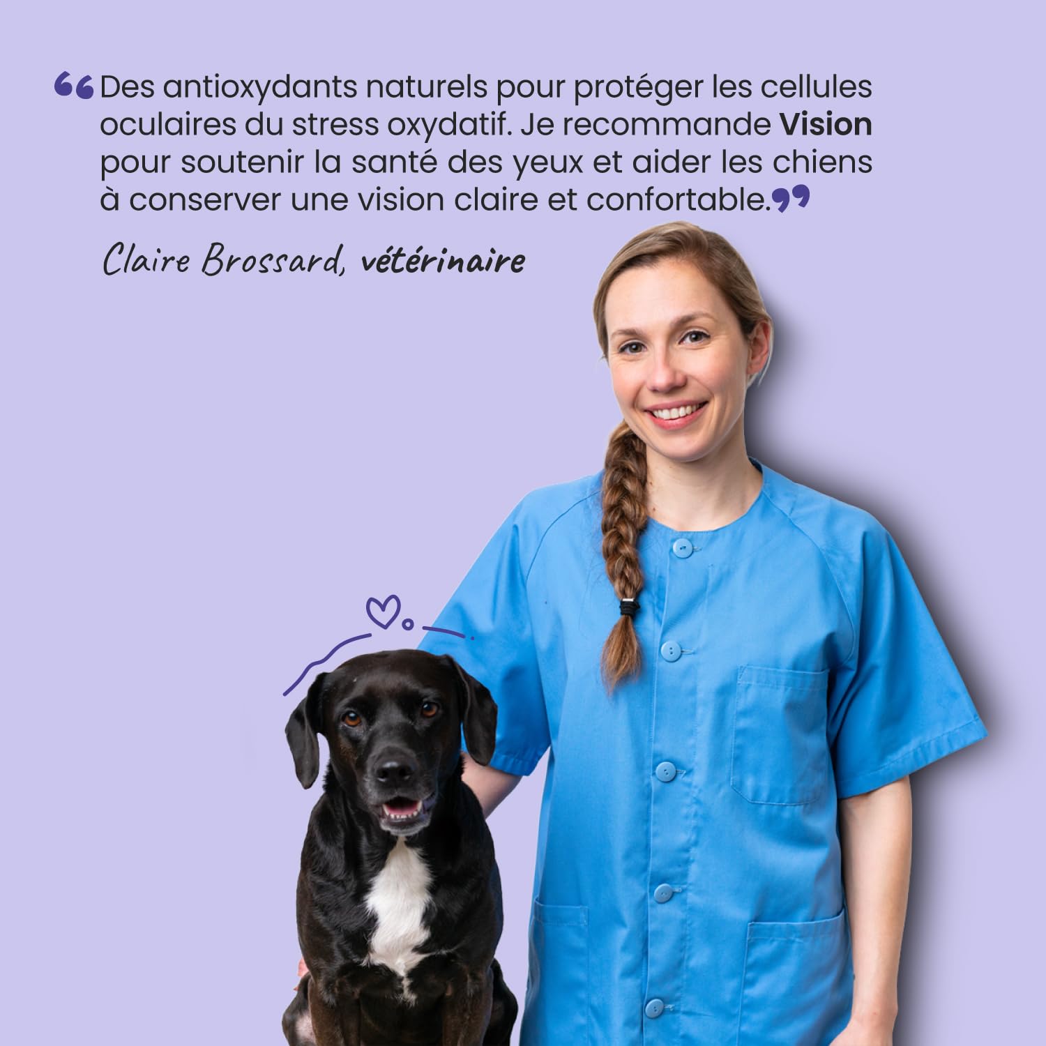 Vision 100g – Complément oculaire Naturel pour Chien et Chat | Myrtille, Ginkgo, Souci | Antioxydants & Microcirculation | Soutien du Confort visuel | Appétent au Foie de Poulet